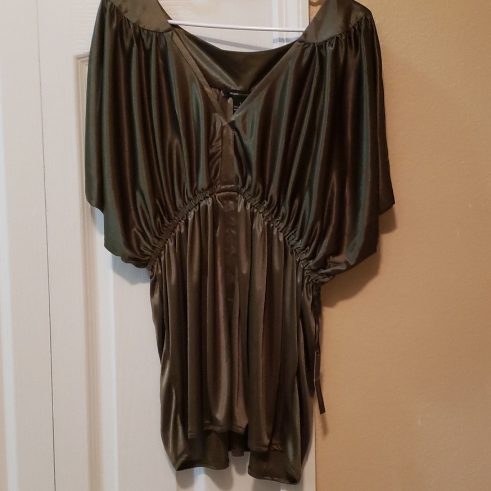 Olive green top